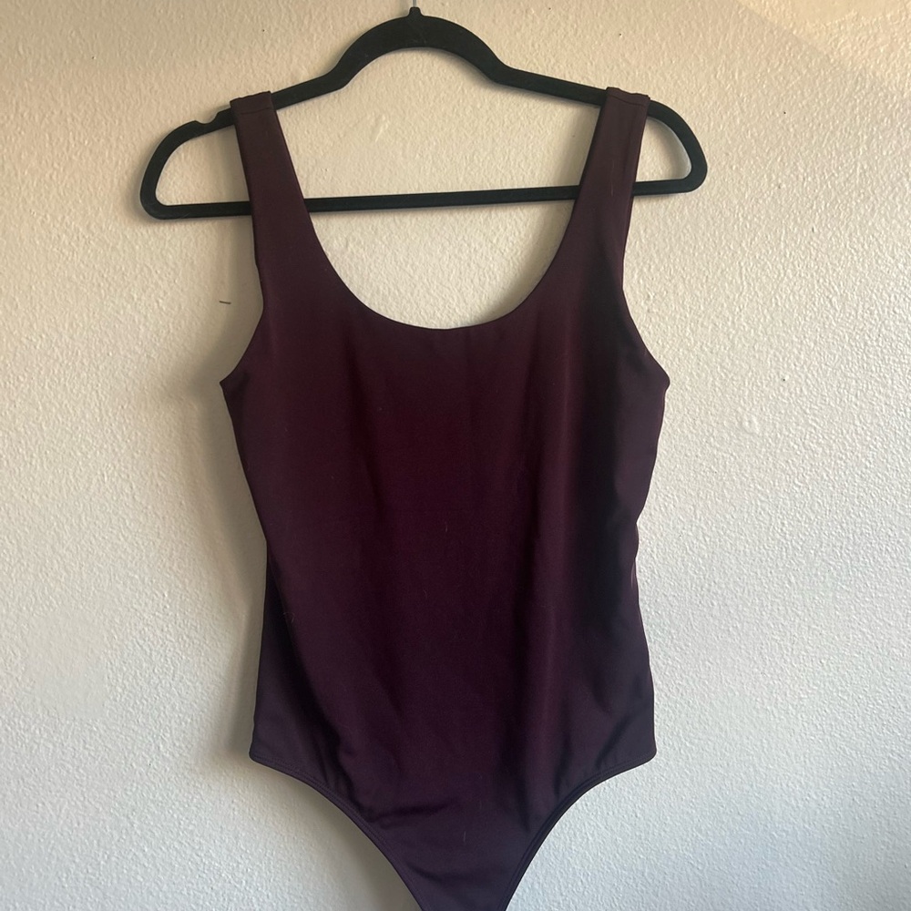 Dark Purple Express Body Contour Bodysuit